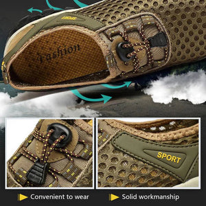 「🎉Spring Sale - 40% Off」Lace-Up Men's Quick Drying Water Shoes for Beach Breathing