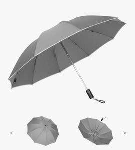 LED INVERTED UMBRELLA WITH REFLECTIVE STRIPE