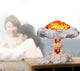 NUCLEAR EXPLOSION MUSHROOM CLOUD MODEL LAMP